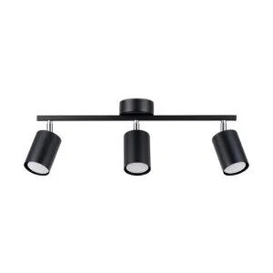 Lemmi Three Light Black LED Spotlight Bar 3 Light Spotlights Great Lighting UK Ltd
