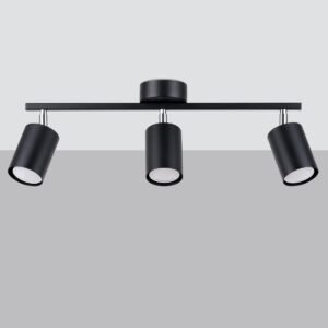 Ceiling Lamp Lemmi 3 Black Track Lighting Great Lighting UK Ltd