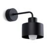 Wall Lamp Savar 1 Black Single Wall Lights Great Lighting UK Ltd