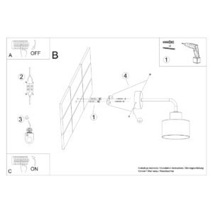 Wall Lamp Savar 1 Black Single Wall Lights Great Lighting UK Ltd