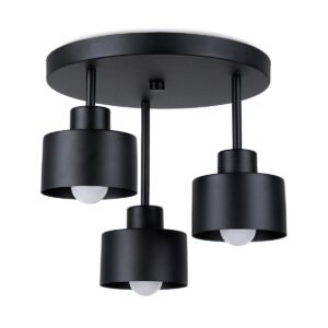 Ceiling Lamp Savar 3 Black Cluster Ceiling Lights Great Lighting UK Ltd