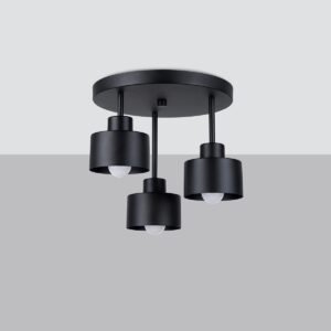 Ceiling Lamp Savar 3 Black Cluster Ceiling Lights Great Lighting UK Ltd