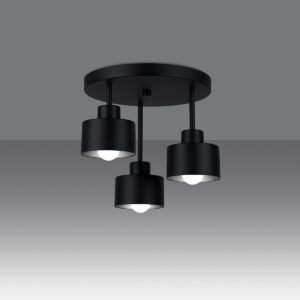 Ceiling Lamp Savar 3 Black Cluster Ceiling Lights Great Lighting UK Ltd