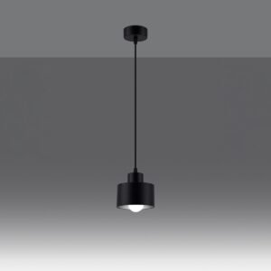 Pendant Lamp Savar 1 Black Modern Single Pendants Great Lighting UK Ltd