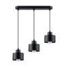 Pendant Lamp Savar 3 Black Multi Pendants Great Lighting UK Ltd