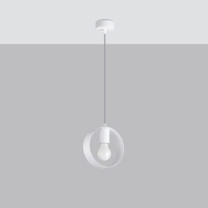 Pendant Lamp Titran 1 Biała White Modern Single Pendants Great Lighting UK Ltd