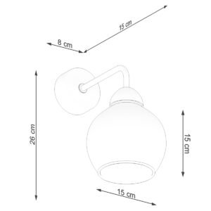 Wall Lamp Alino 1 Black Single Wall Lights Great Lighting UK Ltd