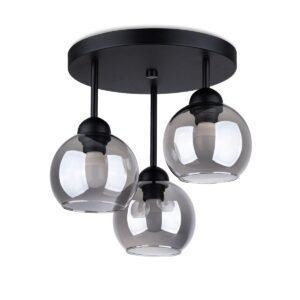 Chandelier Alino 3 Black Ceiling Chandeliers Great Lighting UK Ltd