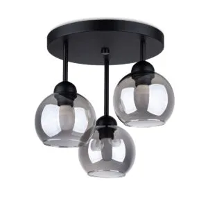 Multi Arm Ceiling Light Alino Three Light Black Hallway Ceiling Lights Great Lighting UK Ltd