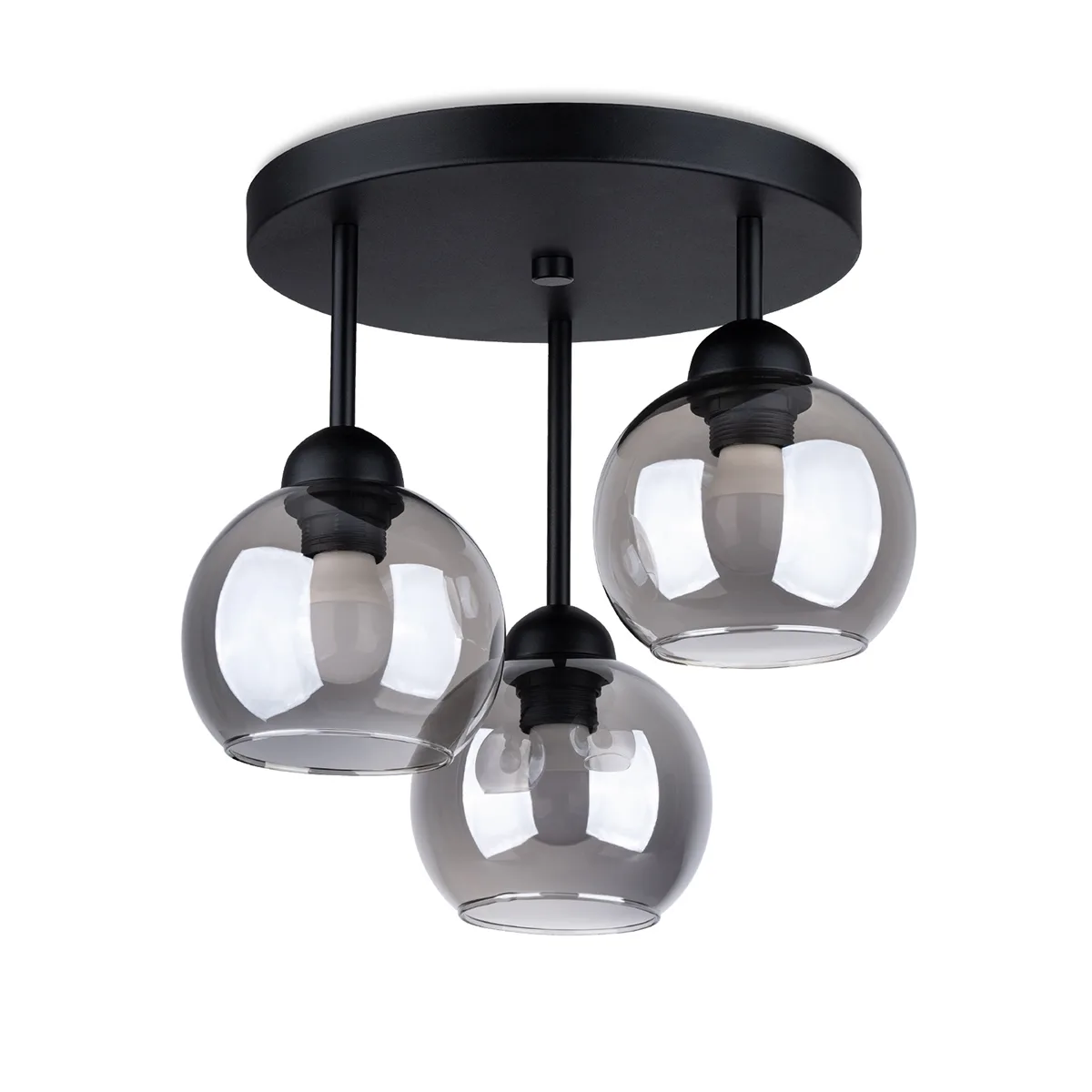 Multi Arm Ceiling Light Alino Three Light Black Hallway Ceiling Lights Great Lighting UK Ltd