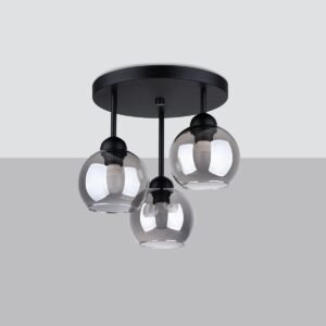 Chandelier Alino 3 Black Ceiling Chandeliers Great Lighting UK Ltd