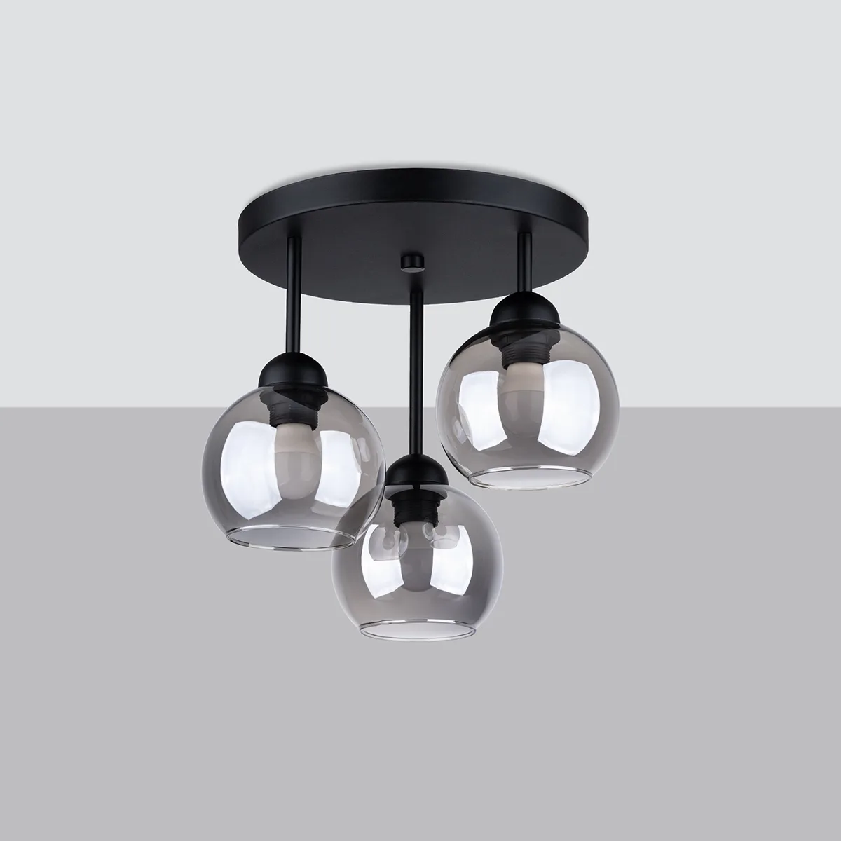 Multi Arm Ceiling Light Alino Three Light Black Hallway Ceiling Lights Great Lighting UK Ltd