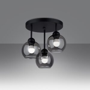 Chandelier Alino 3 Black Ceiling Chandeliers Great Lighting UK Ltd