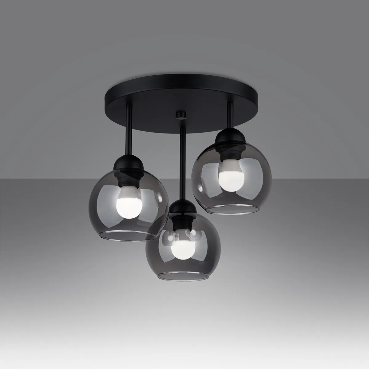Multi Arm Ceiling Light Alino Three Light Black Hallway Ceiling Lights Great Lighting UK Ltd