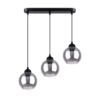 Pendant Lamp Alino 3 Black Multi Pendants Great Lighting UK Ltd