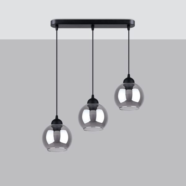 Pendant Lamp Alino 3 Black - Image 2