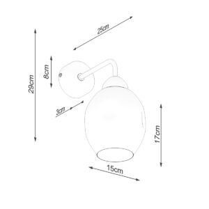 Wall Lamp Fillan 1 Black Single Wall Lights Great Lighting UK Ltd