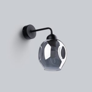 Wall Lamp Fillan 1 Black Single Wall Lights Great Lighting UK Ltd