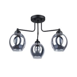 Chandelier Fillan 3 Black Ceiling Chandeliers Great Lighting UK Ltd