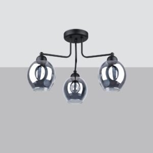 Chandelier Fillan 3 Black Ceiling Chandeliers Great Lighting UK Ltd