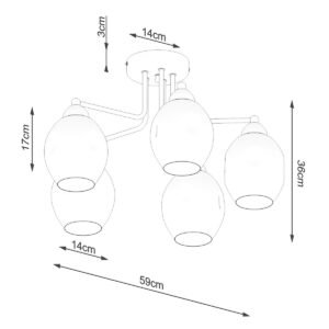 Multi Arm Ceiling Light Fillan Five Light Black Multi Arm Ceiling Lights Great Lighting UK Ltd