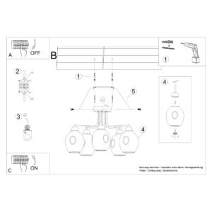 Multi Arm Ceiling Light Fillan Five Light Black Multi Arm Ceiling Lights Great Lighting UK Ltd