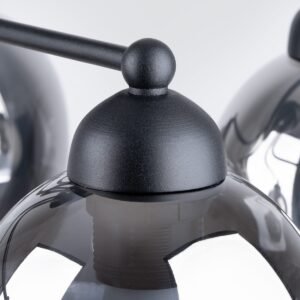 Multi Arm Ceiling Light Fillan Five Light Black Multi Arm Ceiling Lights Great Lighting UK Ltd