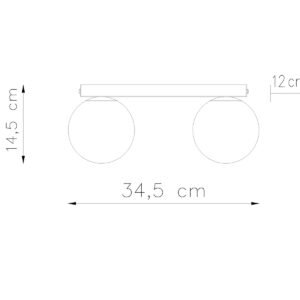 Ceiling Lamp Yoli 2 White Cluster Ceiling Lights Great Lighting UK Ltd
