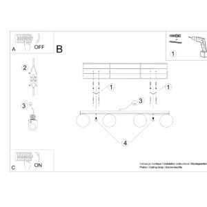 Ceiling Lamp Yoli 4 White Track Lighting Great Lighting UK Ltd