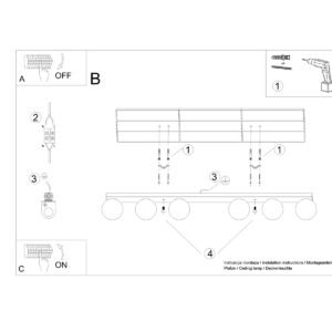 Ceiling Lamp Yoli 6 White Track Lighting Great Lighting UK Ltd