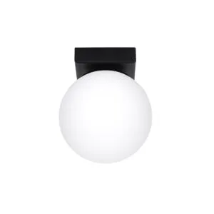 Ceiling Lamp Yoli Single Light Black Modern Single Ceiling Lights Great Lighting UK Ltd