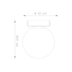Ceiling Lamp Yoli 1 Black Single Ceiling Lights Great Lighting UK Ltd