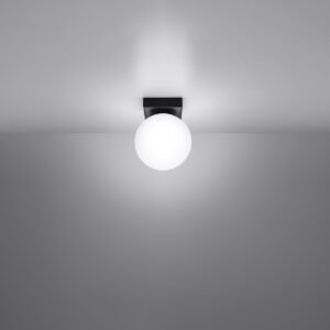Ceiling Lamp Yoli 1 Black Single Ceiling Lights Great Lighting UK Ltd