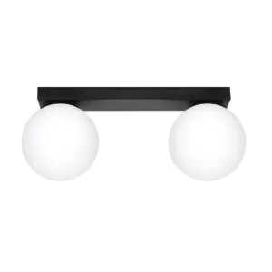 Ceiling Lamp Yoli Two Light Black Kitchen Track Lighting Great Lighting UK Ltd