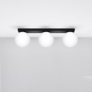 Ceiling Lamp Yoli 3 Black Track Lighting Great Lighting UK Ltd