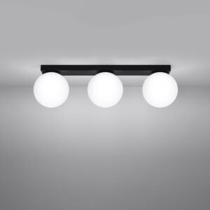 Ceiling Lamp Yoli 3 Black Track Lighting Great Lighting UK Ltd