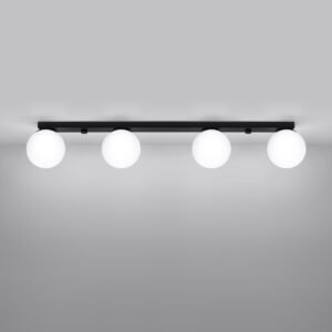 Ceiling Lamp Yoli 4 Black Track Lighting Great Lighting UK Ltd