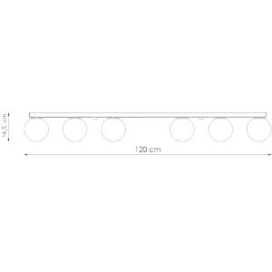 Ceiling Lamp Yoli 6 Black Track Lighting Great Lighting UK Ltd