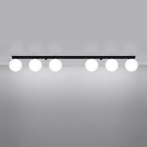Ceiling Lamp Yoli 6 Black Track Lighting Great Lighting UK Ltd