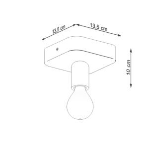 Ceiling Lamp Tavo 1 Single Ceiling Lights Great Lighting UK Ltd