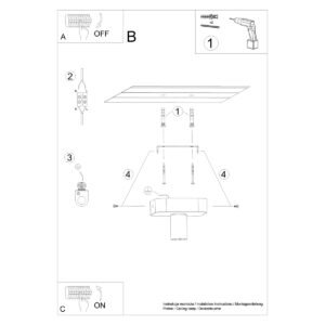 Ceiling Lamp Tavo 1 Single Ceiling Lights Great Lighting UK Ltd