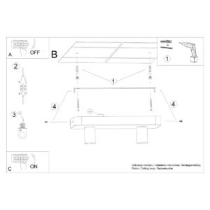 Ceiling Lamp Tavo 2 Cluster Ceiling Lights Great Lighting UK Ltd