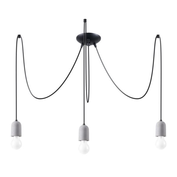 Chandelier Neso 3 Hanging Chandeliers Great Lighting UK Ltd