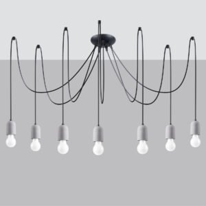 Chandelier Neso 7 Modern Hanging Chandeliers Great Lighting UK Ltd