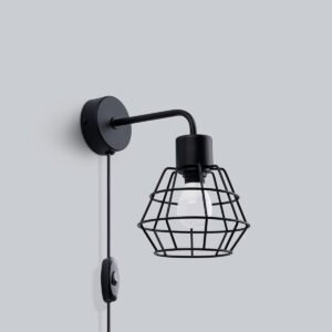 Wall Lamp Suba Black Single Wall Lights Great Lighting UK Ltd