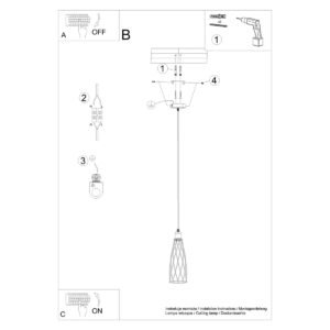 Pendant Lamp Suba 1 Black Modern Single Pendants Great Lighting UK Ltd