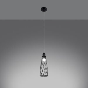 Pendant Lamp Suba 1 Black Modern Single Pendants Great Lighting UK Ltd