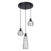 Pendant Lamp Suba 3p Black New Arrivals Great Lighting UK Ltd