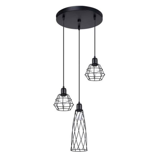 Pendant Lamp Suba 3p Black