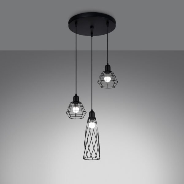 Pendant Lamp Suba 3p Black - Image 3